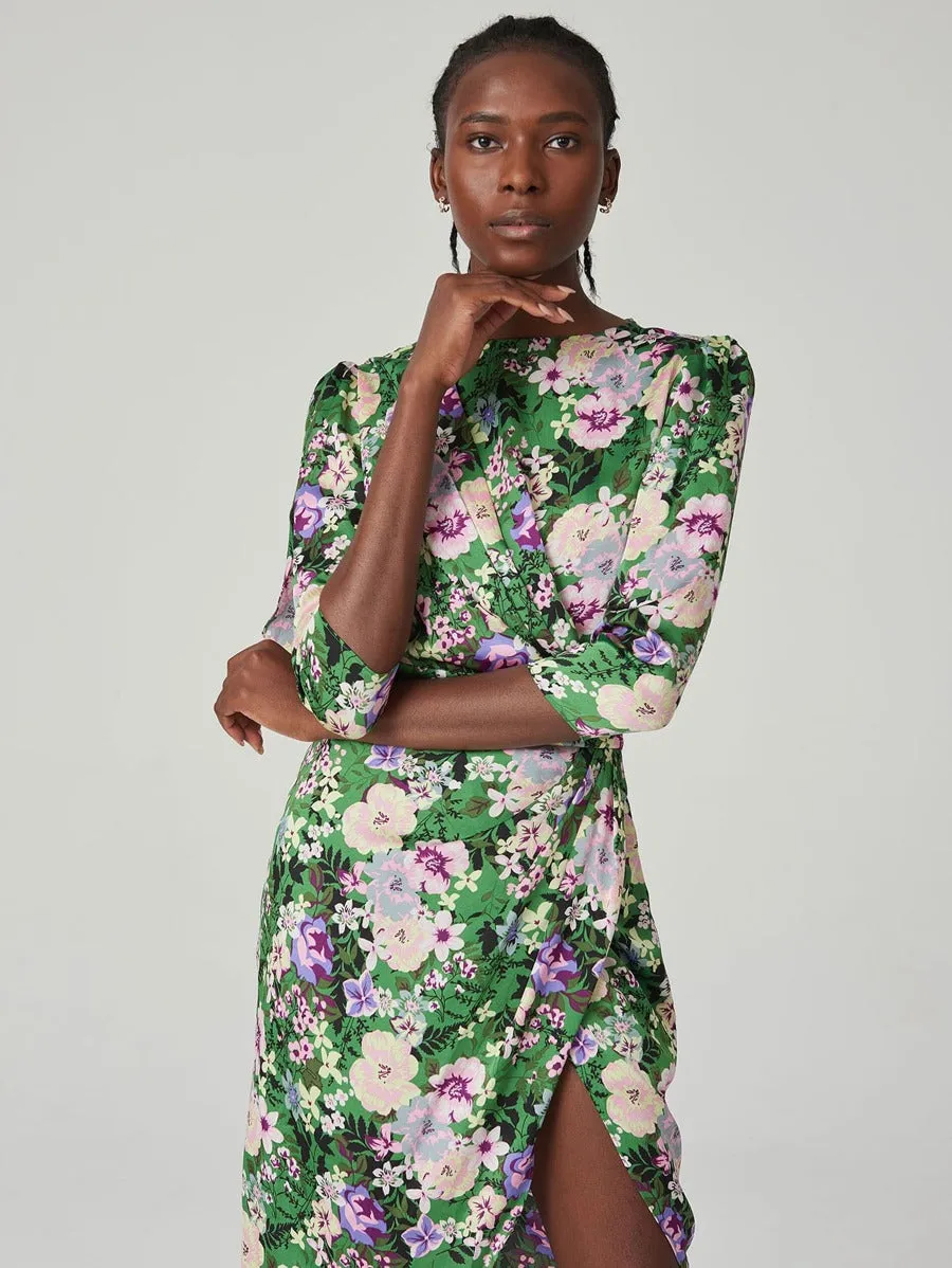 Be Myself FLORAL WRAP DRESS