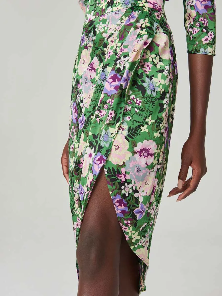 Be Myself FLORAL WRAP DRESS