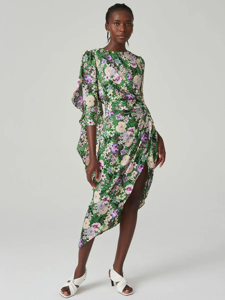 Be Myself FLORAL WRAP DRESS