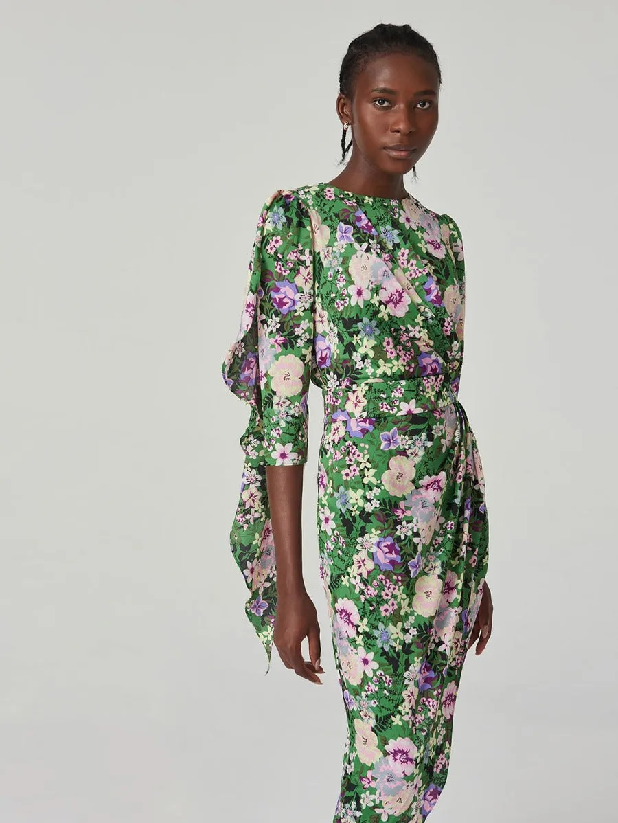 Be Myself FLORAL WRAP DRESS