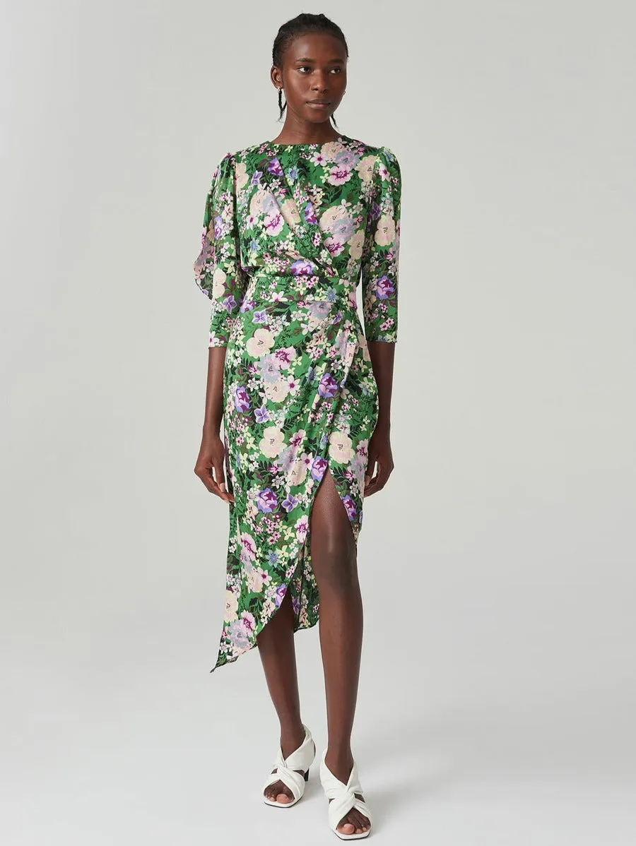 Be Myself FLORAL WRAP DRESS