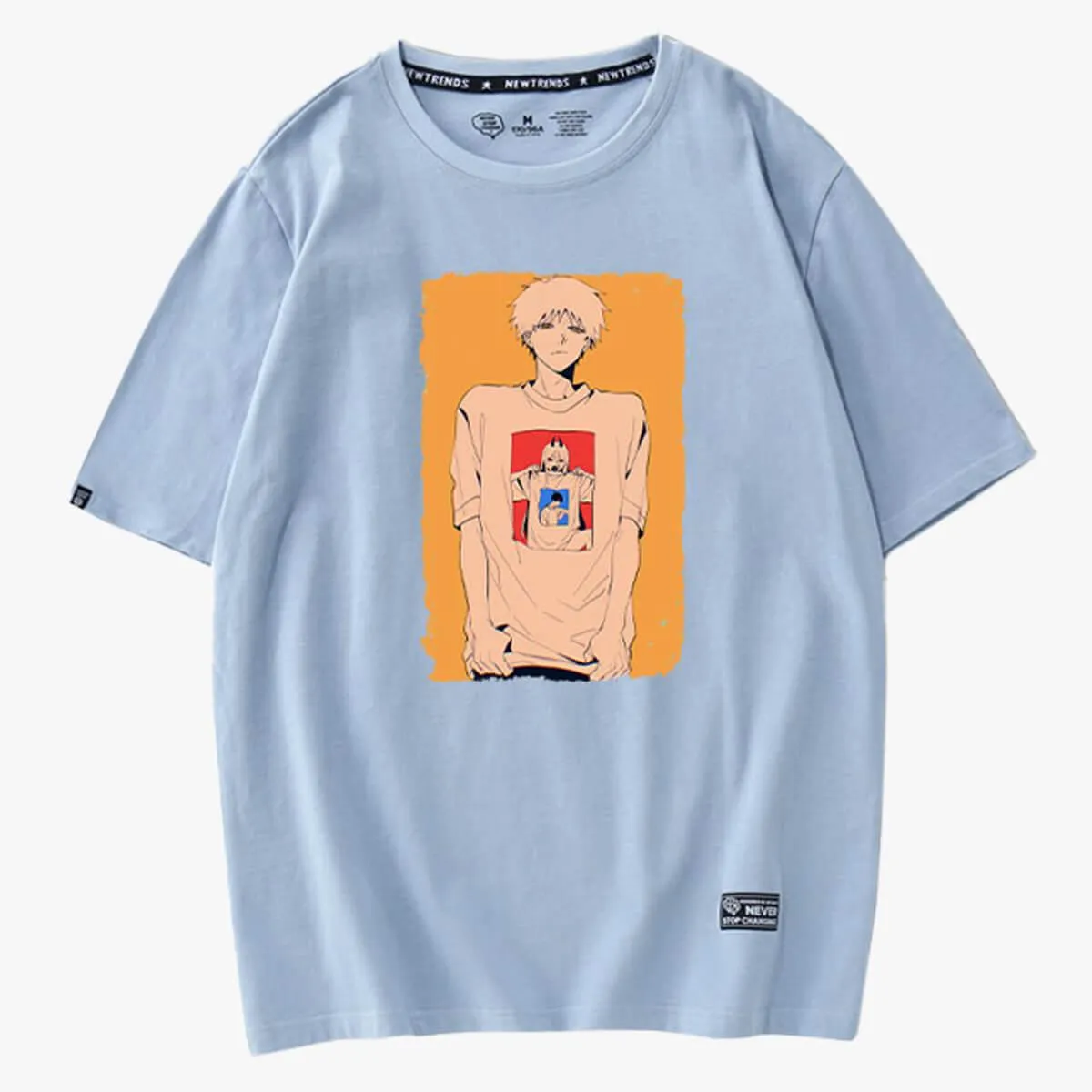 Chainsaw Man Inception Meme T-Shirt Denji and Power Photo