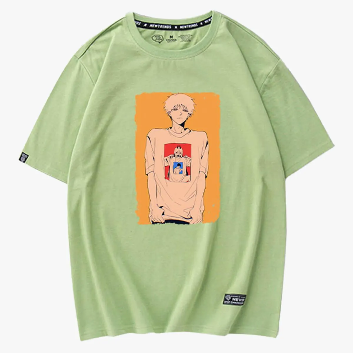 Chainsaw Man Inception Meme T-Shirt Denji and Power Photo
