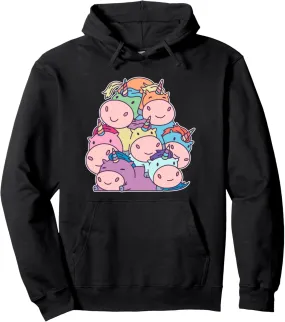 Cute Unicorn Tee Kawaii Unicorn Sweet Pile Kids and Toddlers Pullover Hoodie