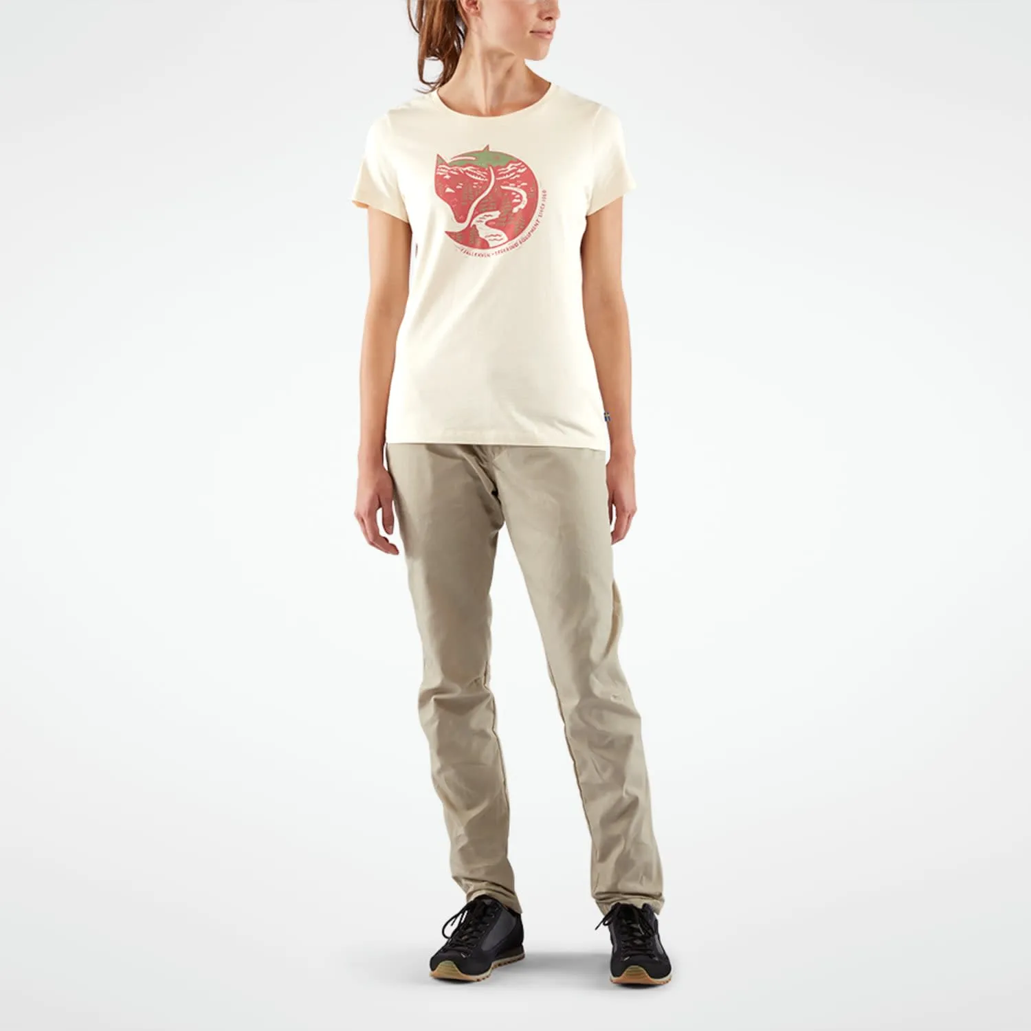 Fjällräven Women&#x27;s Arctic Fox Print T-shirt Mais Yellow | Buy Fjällräven Women&#x27;s Arctic Fox Print T-shirt Mais Yellow here | Outnorth