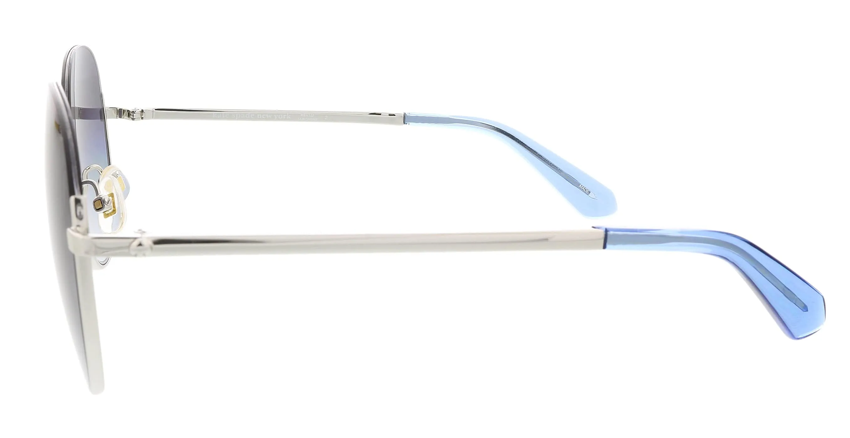 KATE SPADE ASTELLEGS 0SCB GB Silver Blue Round Sunglasses