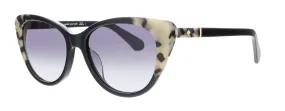 KATE SPADE SHERYS 0WR7 9O Black Havana Cateye Sunglasses