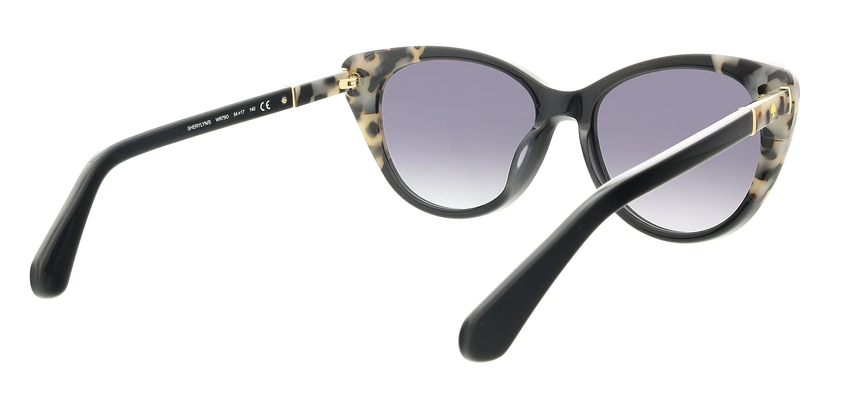 KATE SPADE SHERYS 0WR7 9O Black Havana Cateye Sunglasses