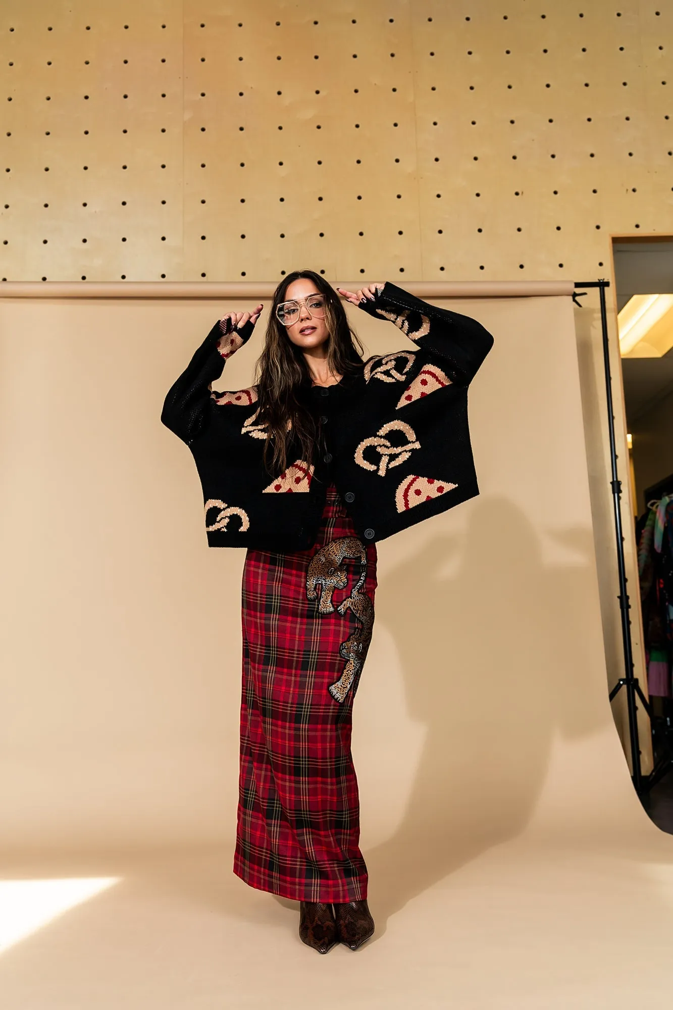 Mischief Maker Plaid Skirt in Red