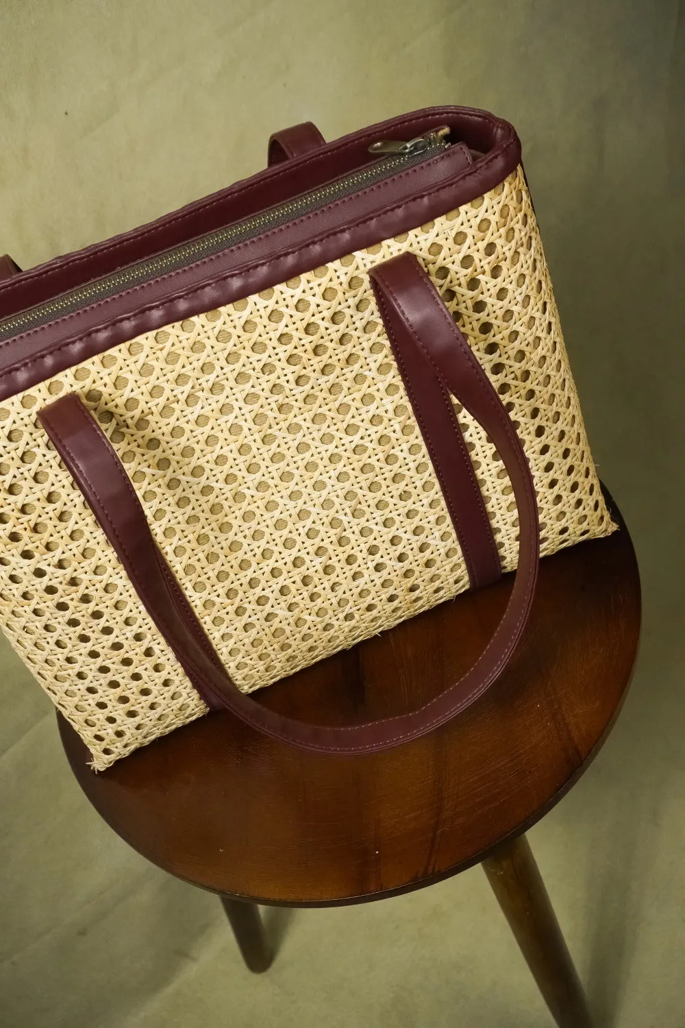 Rattan Tote Cane Bag