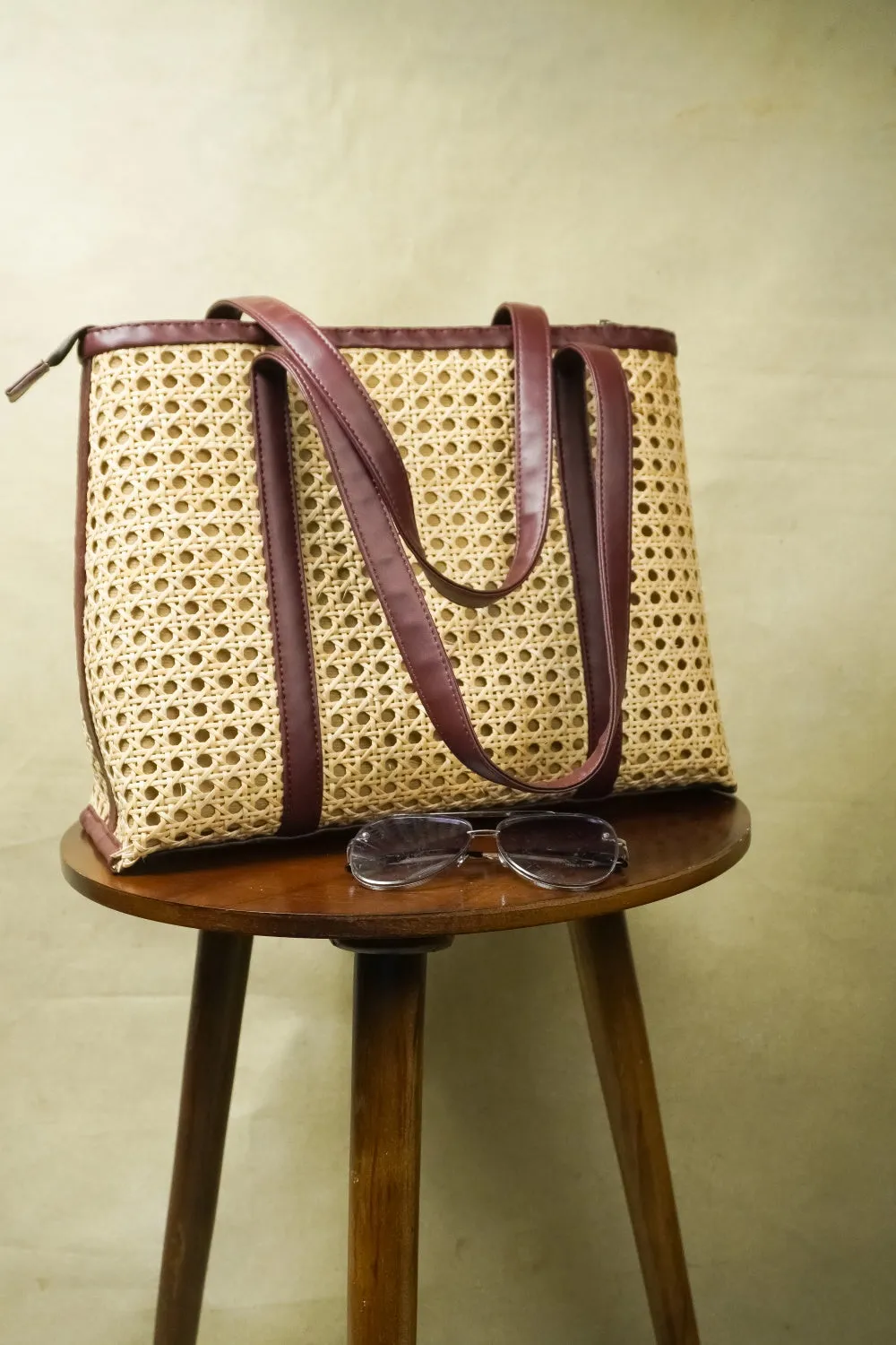 Rattan Tote Cane Bag