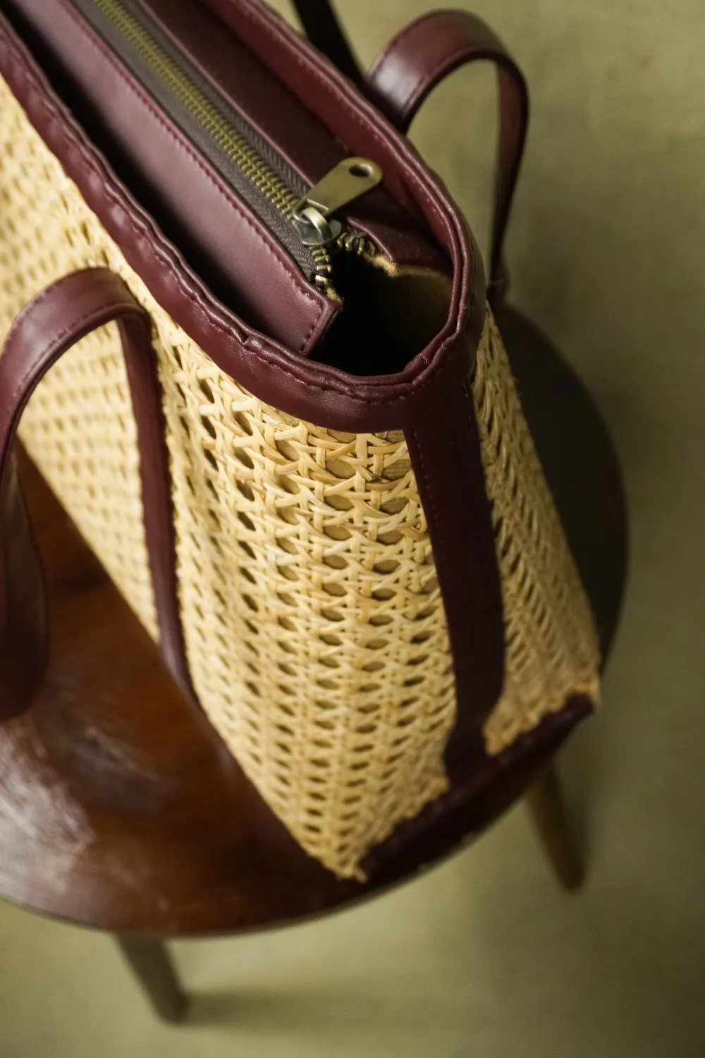 Rattan Tote Cane Bag