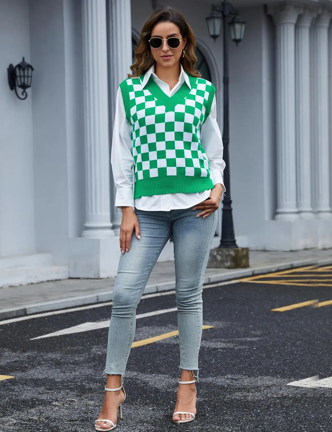 Women's Christmas Sweater Vest - Valentines, Mothers & St. Patrick's Day Outfits for Mom
