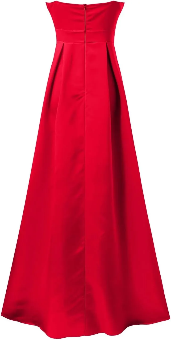 Womens Summer Dress Sexy Formal Wedding Guest Dress Oversized Sleeveless High Waist Maxi Dress Sparkly Princess Gown