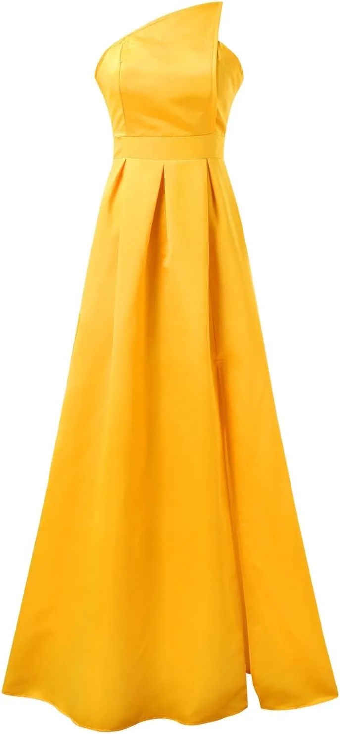 Womens Summer Dress Sexy Formal Wedding Guest Dress Oversized Sleeveless High Waist Maxi Dress Sparkly Princess Gown