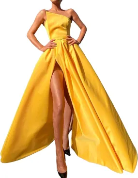 Womens Summer Dress Sexy Formal Wedding Guest Dress Oversized Sleeveless High Waist Maxi Dress Sparkly Princess Gown