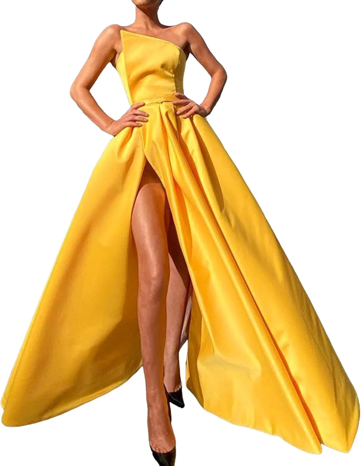 Womens Summer Dress Sexy Formal Wedding Guest Dress Oversized Sleeveless High Waist Maxi Dress Sparkly Princess Gown
